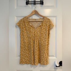 Old navy maternity top linen blend size small